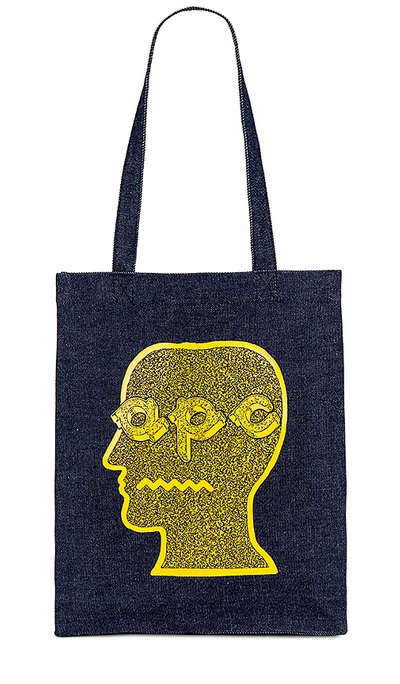 Shop Apc Brain Dead Tote Bag In Jaune