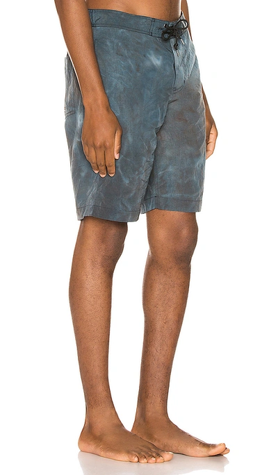 Shop John Elliott Solar Board Shorts In Teal Tie Dye