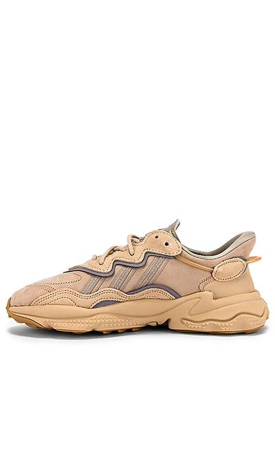Shop Adidas Originals Ozweego In St Pale Nude & Light Brown & Solar Red