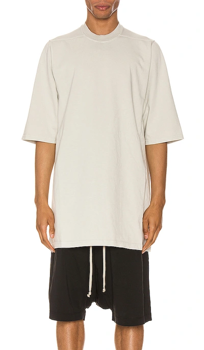 Shop Rick Owens Drkshdw Jumbo Tee In Oyster