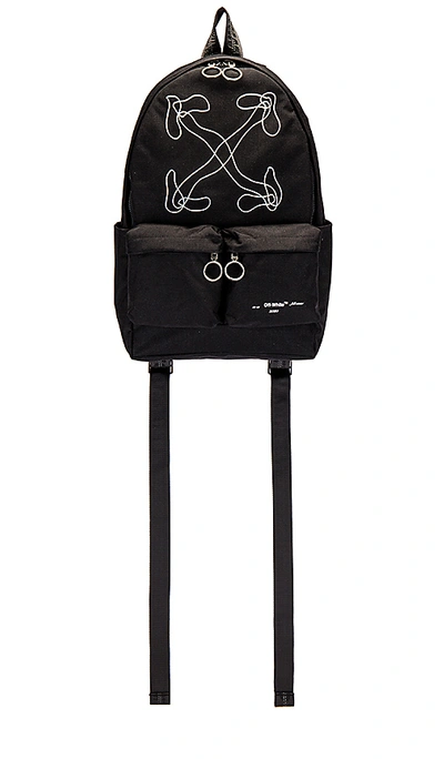 Shop Off-white Abstract Arrows Backpack In Black & White