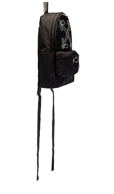 Shop Off-white Abstract Arrows Backpack In Black & White