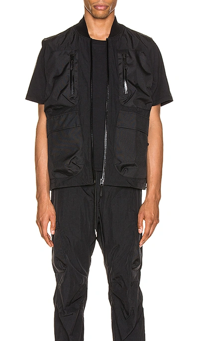 Shop John Elliott Nylon Utility Vest In Black