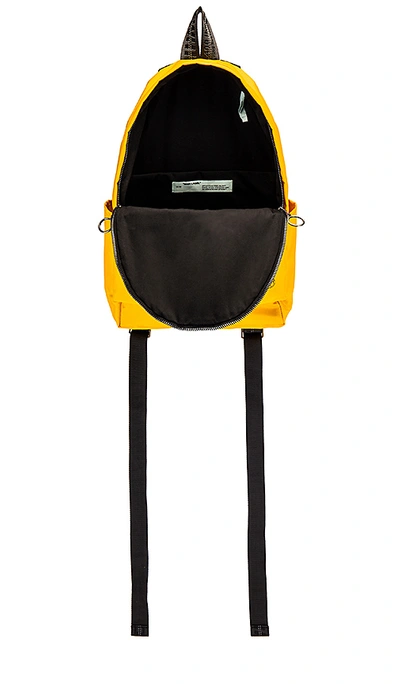 OFF-WHITE Backpack Nylon Mini Black Yellow