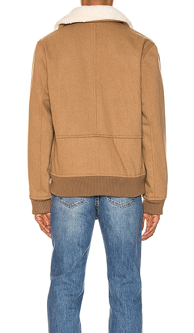 Shop Apc Bronze Jacket In Beige