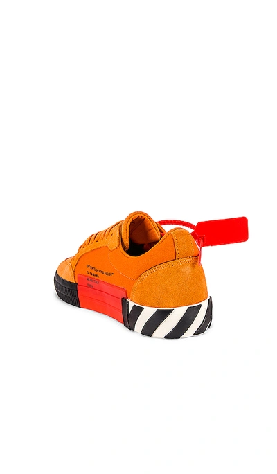 Shop Off-white Low Vulcanized Sneaker In Orange & Black