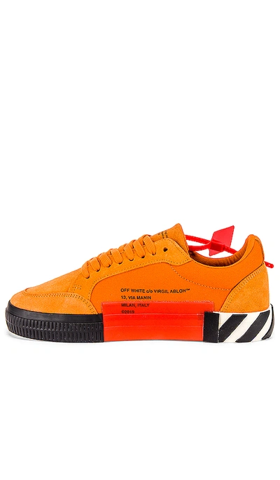 Shop Off-white Low Vulcanized Sneaker In Orange & Black