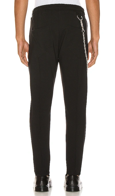 Shop Rhude Traxedo W/ Chain Pant In Black