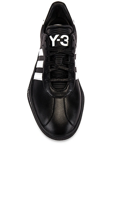 Shop Y-3 Tangutsu Football In Black Y3 & White & Black Y3