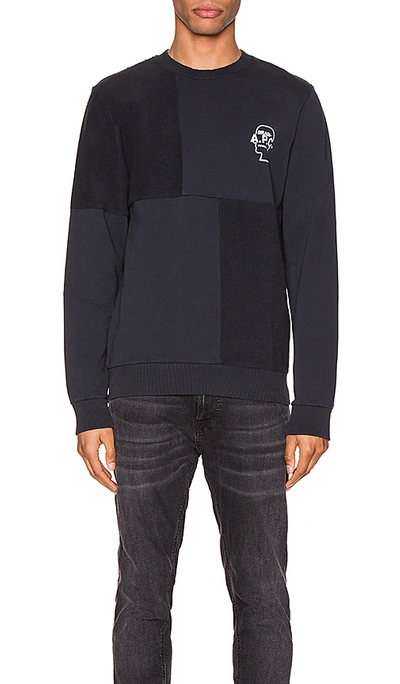 Shop Apc X Brain Dead Pony Sweatshirt In Dark Navy