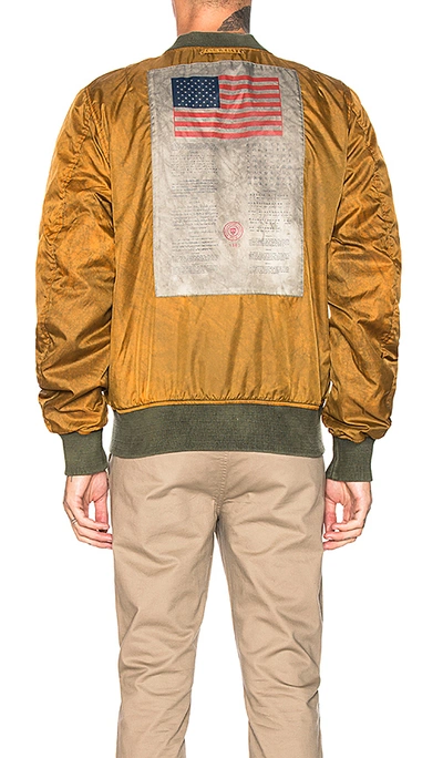 Shop Alpha Industries L-2b Blood Chit Battlewash Jacket In Sage