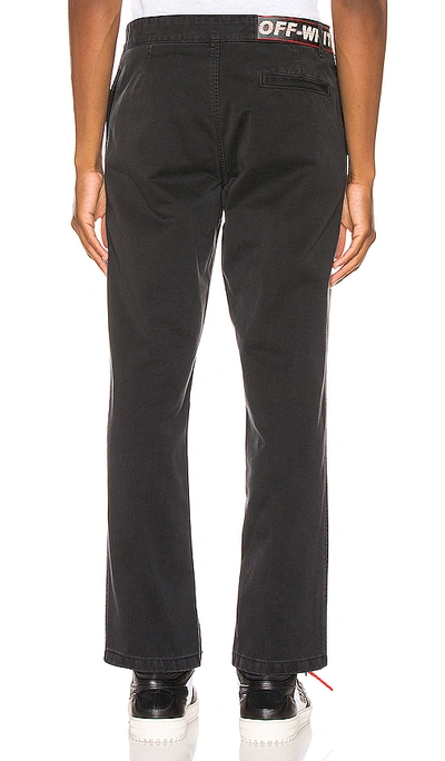 Shop Off-white Chino Pants In Black