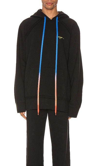 Shop Off-white Acrylic Arrows Incomp Hoodie In Black & Yellow