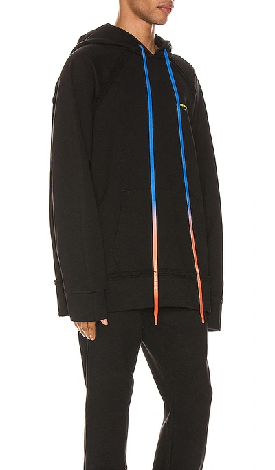 Shop Off-white Acrylic Arrows Incomp Hoodie In Black & Yellow