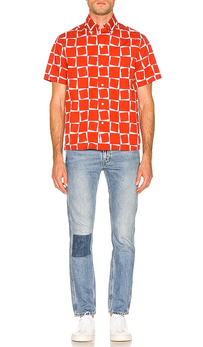 Levi's Vintage Clothing 1950s Regular Atomic Square Woven Shirt In Red |  ModeSens