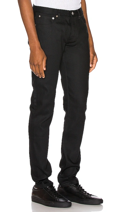 Shop Apc Petite Standard Straight Leg Jeans In Black