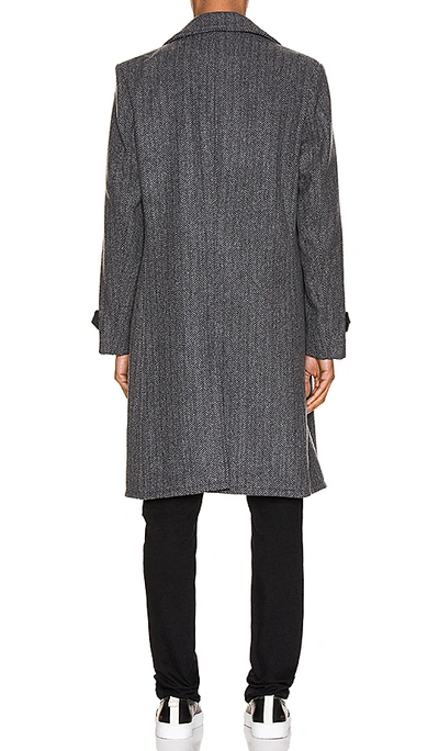 Shop Schott Belder Wool Coat In Charcoal