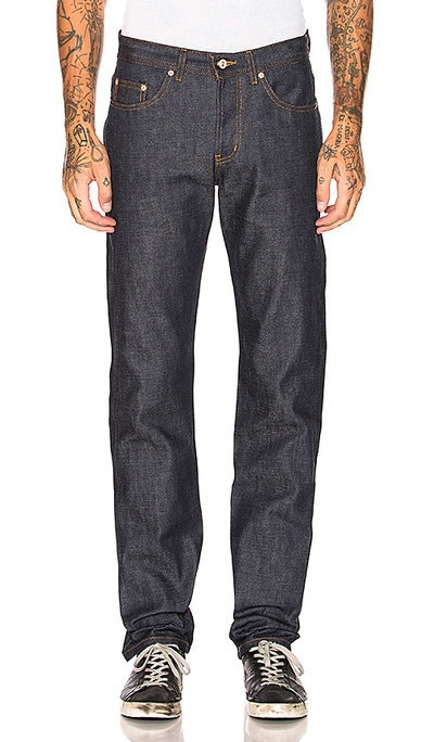 Shop Naked And Famous Weird Guy In Dirty Fade Selvedge