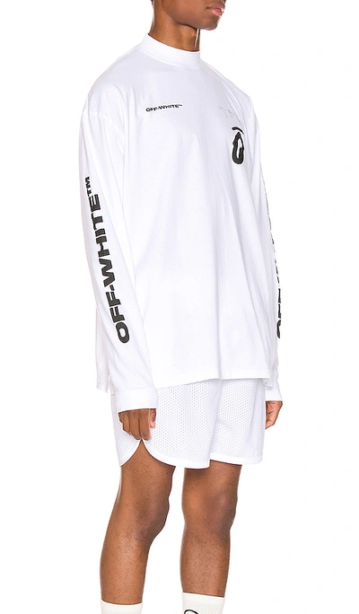 Shop Off-white Splitted Arrows Over Mock Tee In White