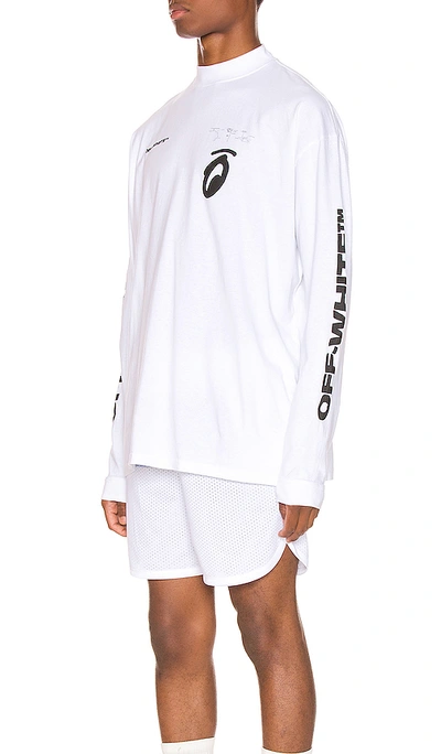 Shop Off-white Splitted Arrows Over Mock Tee In White