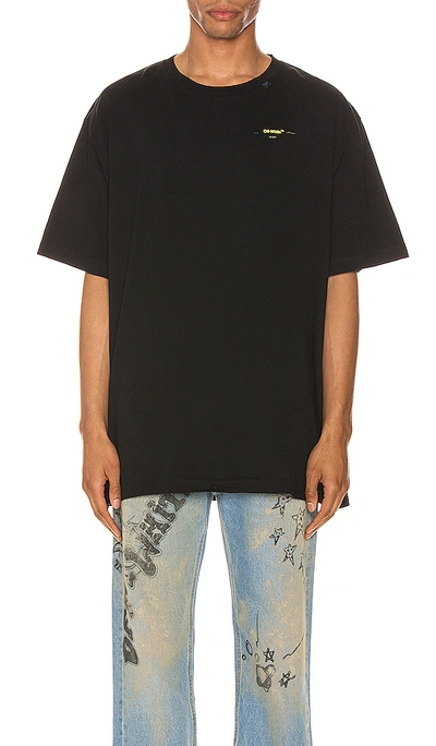 Shop Off-white Acrylic Arrows Tee In Black & Yellow