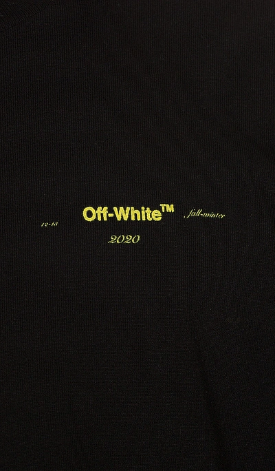Shop Off-white Acrylic Arrows Tee In Black & Yellow