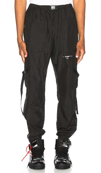 Shop Off-white Parachute Cargo Pant In Black