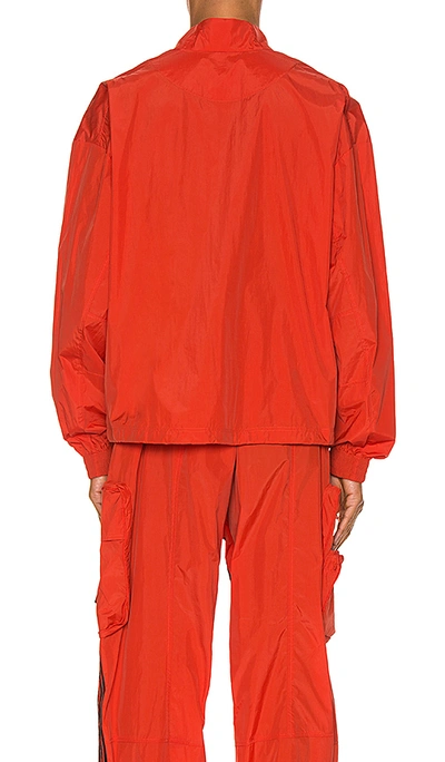 Shop Y-3 Packable Half-zip Shell Track Jacket In Icon Orange