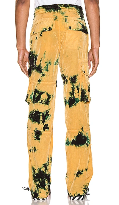 Shop Palm Angels Cargo Tie-dye Pants In Dark Brown