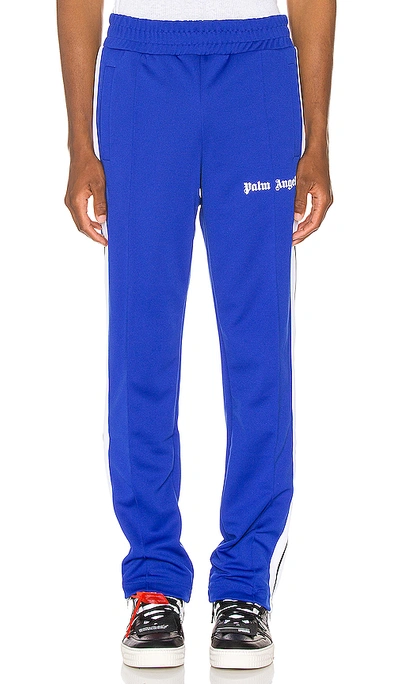 Shop Palm Angels Classic Track Pants In Blue & White