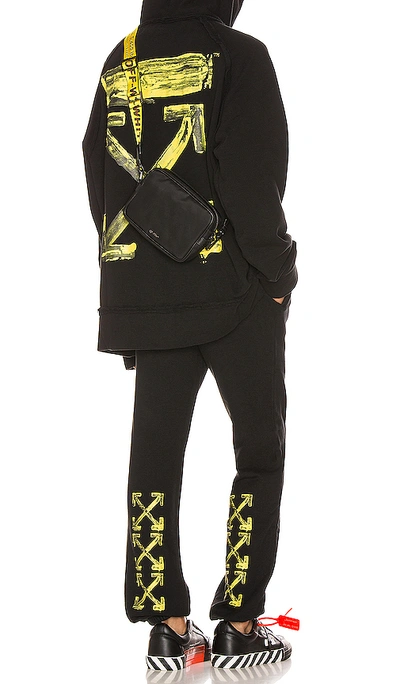 Shop Off-white Acrylic Arrows Sweatpants In Black