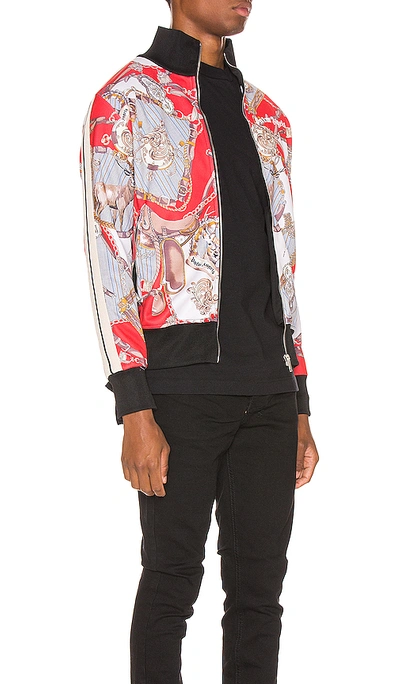 Shop Palm Angels Hot Bridle Track Jacket In Multi