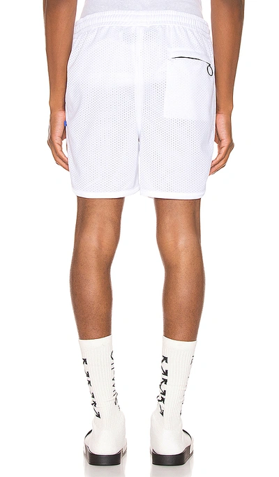 Shop Off-white Thermo Mesh Shorts In White Multi