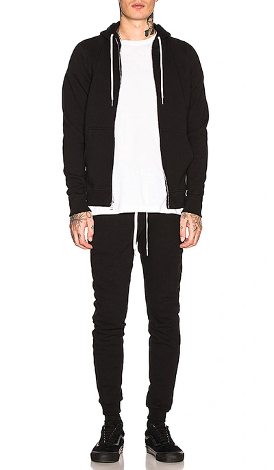 Shop John Elliott Flash 2 Full Zip Hoodie In Black