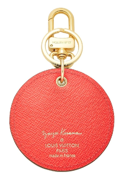 Pre-owned Louis Vuitton Yayoi Kusama X  Red Bag Charm