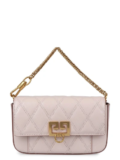 Shop Givenchy Quilted Leather Clutch In Pink