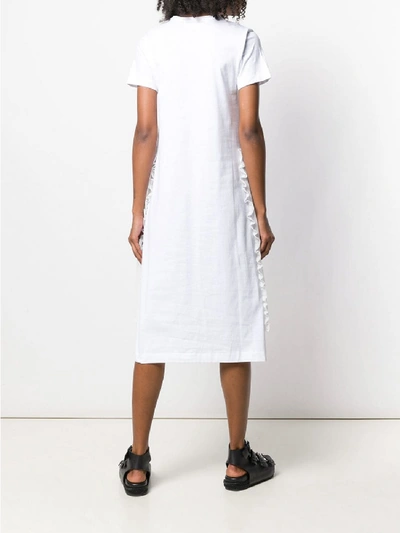 Shop Comme Des Garçons Cotton Midi Dress In White