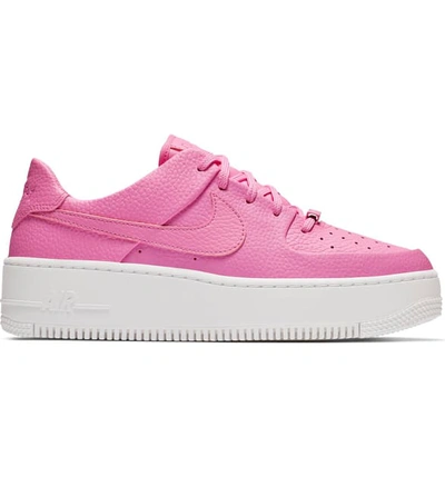 Shop Nike Air Force 1 Sage Low Platform Sneaker In Psychic Pink/ White