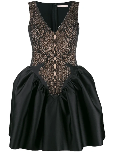 Shop Christopher Kane Cupcake Lace Mini Dress In Black