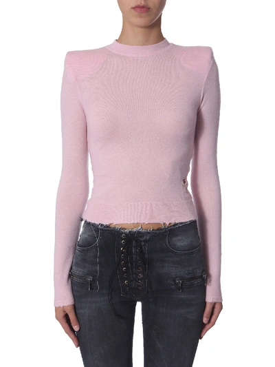 Shop Ben Taverniti Unravel Project Turtle Neck Sweater In Pink