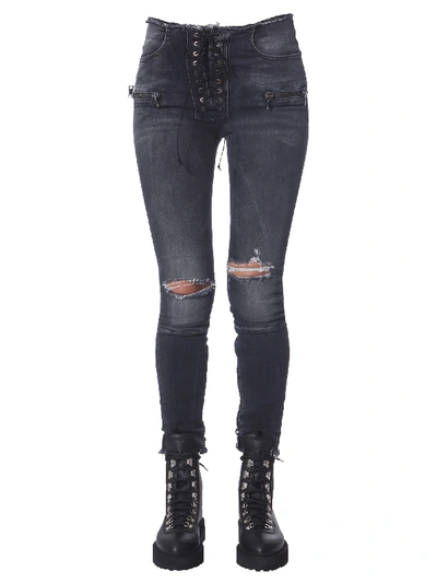 Shop Ben Taverniti Unravel Project Skinny Fit Jeans In Black