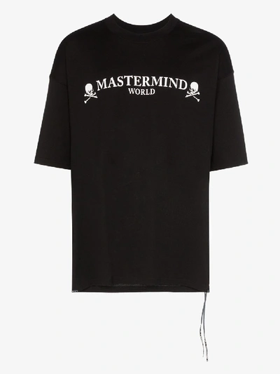 Shop Mastermind Japan Black Logo Print T-shirt