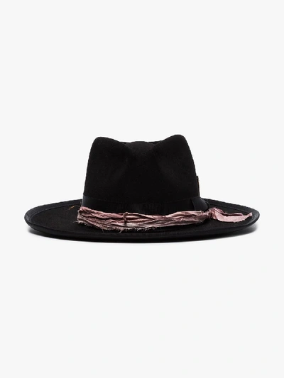 Shop Nick Fouquet Black Ribbon Smoke Hat