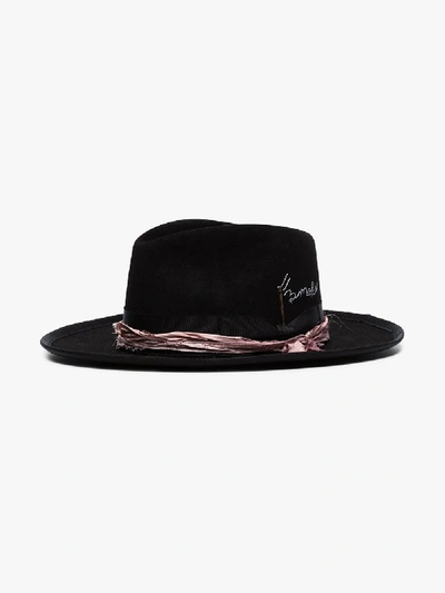 Shop Nick Fouquet Black Ribbon Smoke Hat