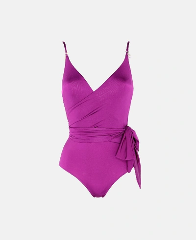 Shop Stella Mccartney Purple Purple Swimsuit