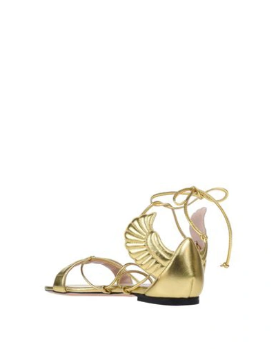 Shop Oscar Tiye Sandals In Gold