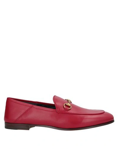 Shop Gucci Loafers In Red