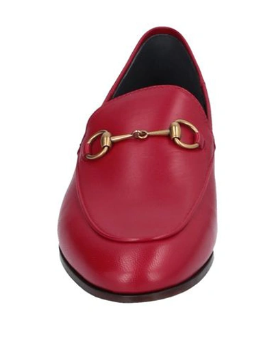 Shop Gucci Loafers In Red