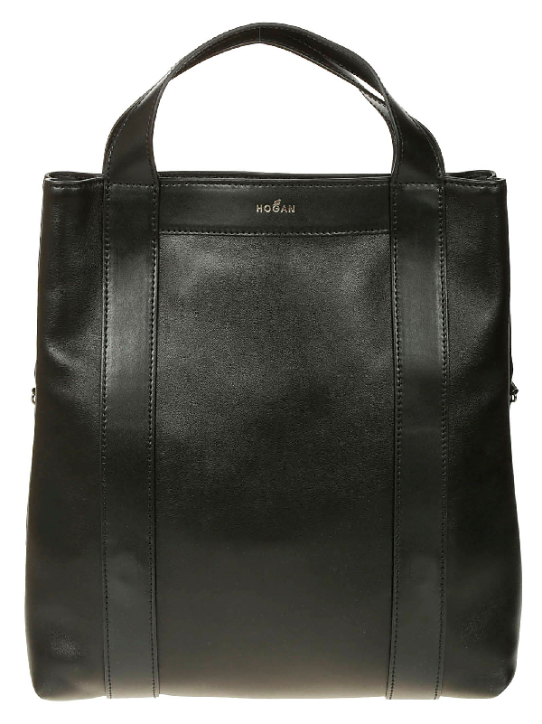 Hogan Black Leather Handbag | ModeSens