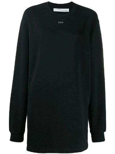 Shop Off-white Black Cotton Sweatshirt